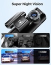 AZDOME M550 4K WiFi Dash Camera , 3-Channel, Dual Front/Rear, 64GB Card Cam
