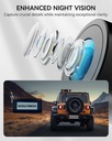 Wolfbox G900 4K Front 2.5K Rear Mirror Dash Cam with 12'' TouchscreenGPS