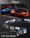 Wolfbox G900 4K Front 2.5K Rear Mirror Dash Cam with 12'' TouchscreenGPS