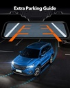 Wolfbox G900 4K Front 2.5K Rear Mirror Dash Cam with 12'' TouchscreenGPS