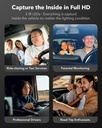 Wolfbox i07 Dash Camera 3 Channel with WiFi GPS 4K with LCD Screen Dash Cam