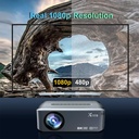 XNANO X1 - 8K Decoding Projector, 1080p HD, 4K, Android 9.0, Dual WiFi