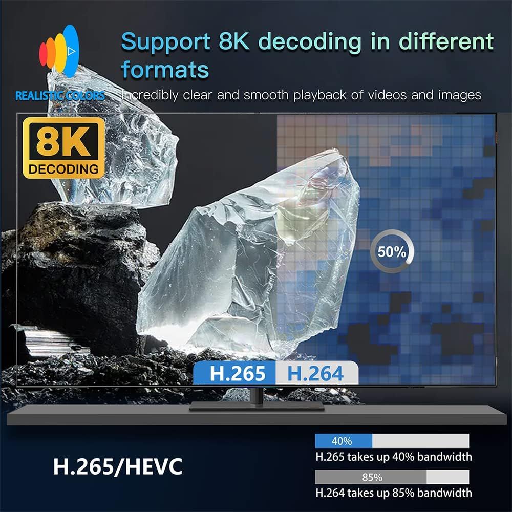XNANO X1 - 8K Decoding Projector, 1080p HD, 4K, Android 9.0, Dual WiFi