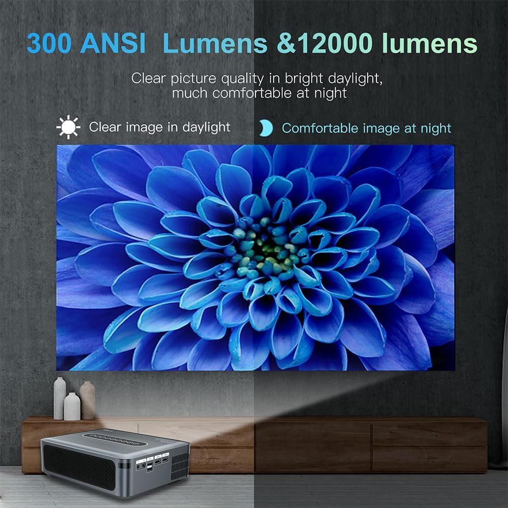 XNANO X1 - 8K Decoding Projector, 1080p HD, 4K, Android 9.0, Dual WiFi
