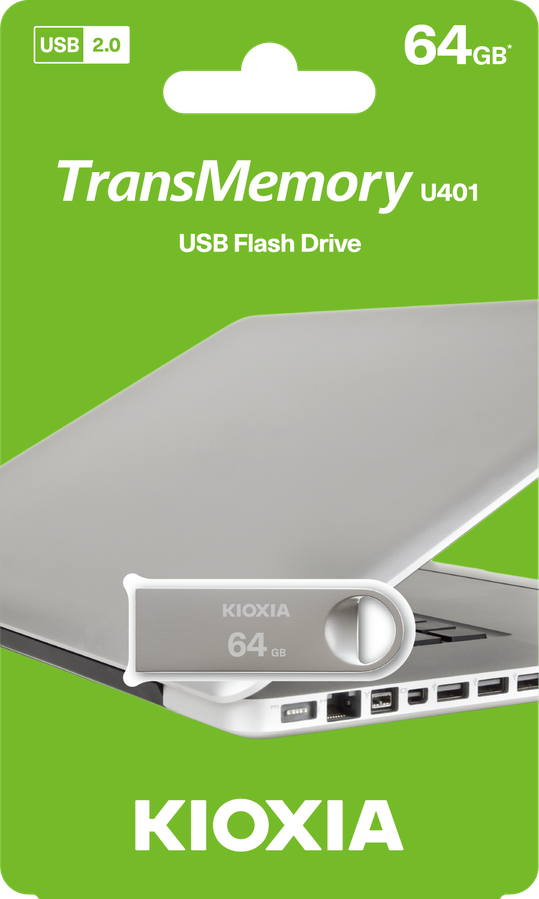 Kioxia 64GB Metal USB 2.0 Flash Drive for High-Speed Data Storage, Works with Windows and Mac