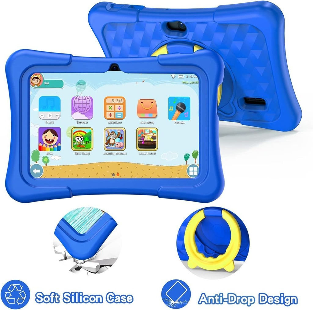 Pritom Tab 8 Pro Kids Edition 8GB RAM 64GB ROM Tablet 8" IPS - Blue