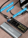 OSCOO M.2 NVMe SSD Enclosure Adapter Aluminum USB C Solid State Drive