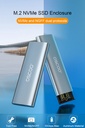 OSCOO M.2 NVMe SSD Enclosure Adapter Aluminum USB C Solid State Drive