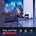TONOR Gaming Mic, USB Microphone for PC Computer, Cardioid Condenser Mic