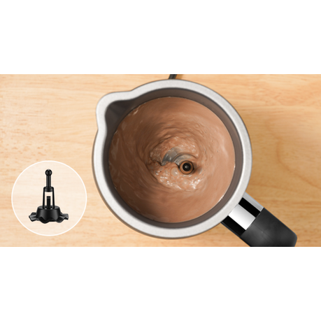 Electric Milk Frother & Steamer with Temp Control for Coffee & Lattes Froth