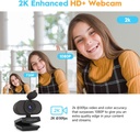 FOSCAM 2K 4MP Webcam with Dual Noise Reduction Microphones W41