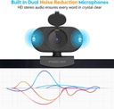 FOSCAM 2K 4MP Webcam with Dual Noise Reduction Microphones W41