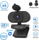 FOSCAM 2K 4MP Webcam with Dual Noise Reduction Microphones W41