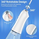 H2oFloss Water Flosser for Teeth, Braces 5 Piece Jet Tip Nozzle Pack - White