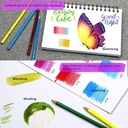 KALOUR 72 Count Colored Pencils for Adult Coloring Books, Soft Core