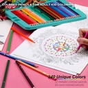KALOUR 240 Professional Colored Pencils Artists Soft Core Vibrant Color
