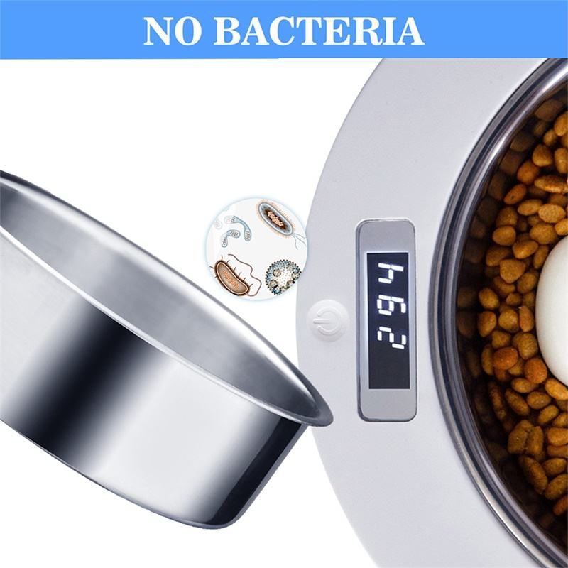 PAPIFEED Smart Stainless Steel Slow Feeding Bowl With Weight Display 500g