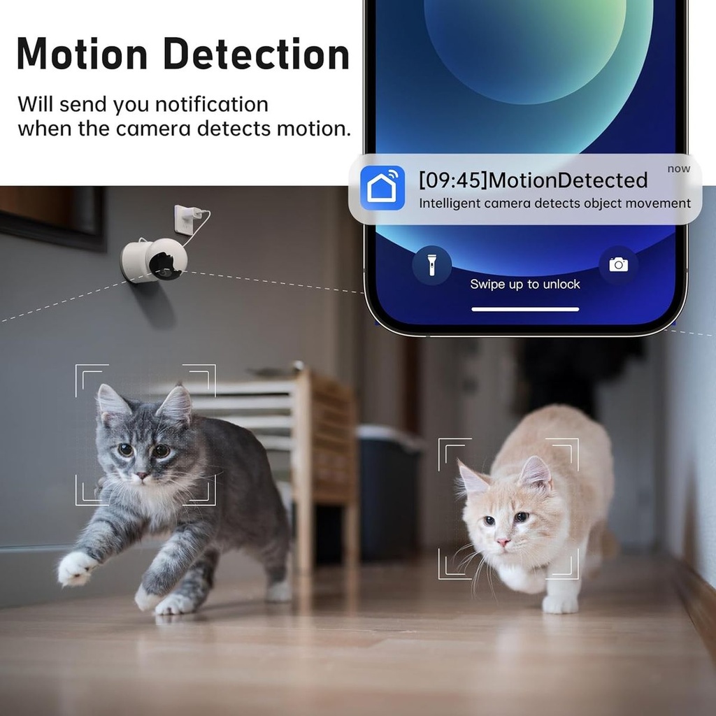 PAPIFEED Pet / Baby Camera 1080P/5GHz/2.4GHz Wifi with Two-Way Voice Call