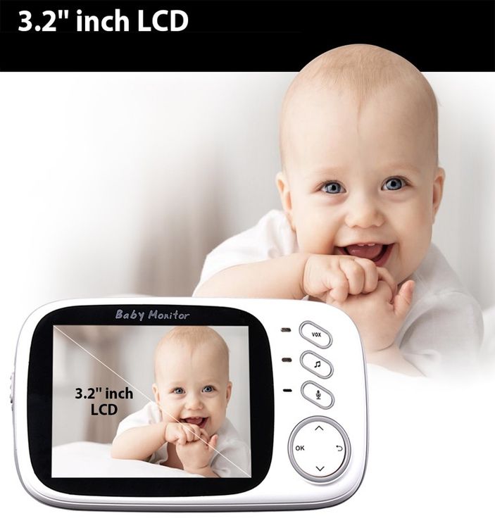 Pro-Techt 3.2 Video Baby Monitor with Audio & Night Vision Camera
