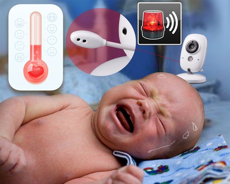 Pro-Techt 3.2 Video Baby Monitor with Audio & Night Vision Camera