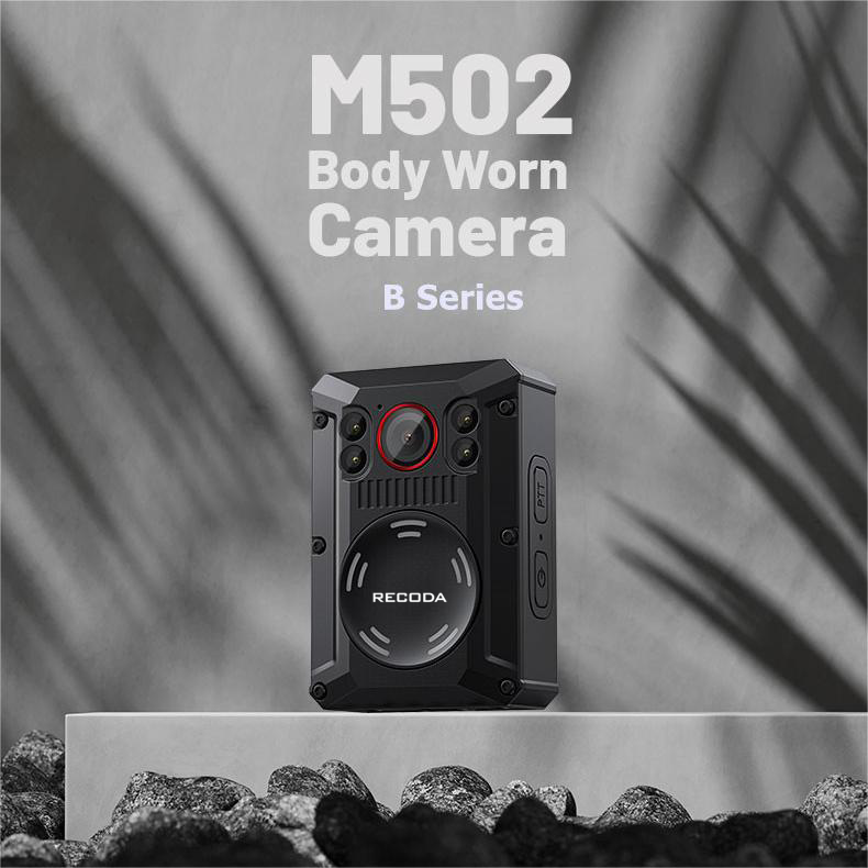 RECODA M502B Body Camera For Security, 64GB, 1600P Night Vision, WiFi