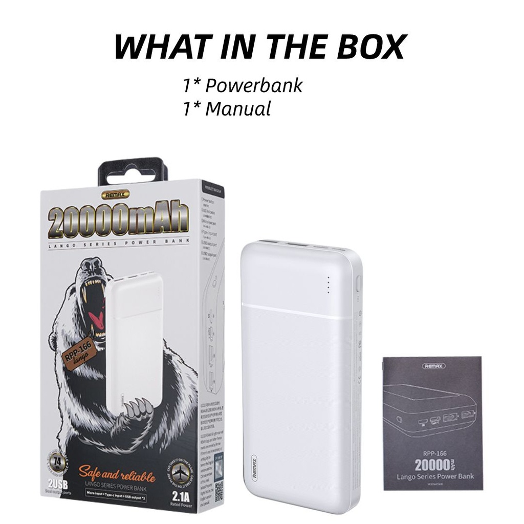 Remax 20000mAh Power Bank Much Power Long Battery Life