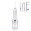 H2oFloss Water Flosser for Teeth, Braces – 5 Pieces Jet Tip Nozzle Pack (White) – Rechargeable, Waterproof, Portable