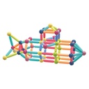 Kebo Magnetic Sticks 108 Piece Magnet Balls And Rods for Kids Building Set
