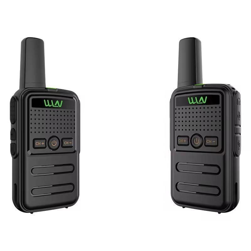 WLN Slimline Professional Two Way Radio  Walkie Talkie 2 Pack - 16 Channel