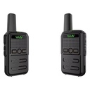 WLN Slimline Professional Two Way Radio  Walkie Talkie 2 Pack - 16 Channel