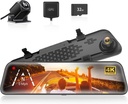 Wolfbox G840S 12 4K Mirror Dash Cam Backup Camera Smart Rearview Mirror