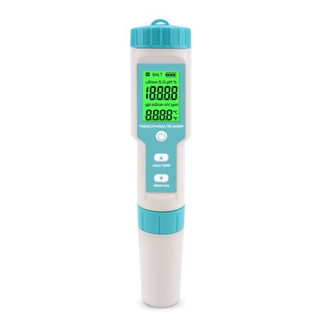 4-in-1 Water Quality Digital Testing Meter - PH EC TDS SALT % S.G ORP