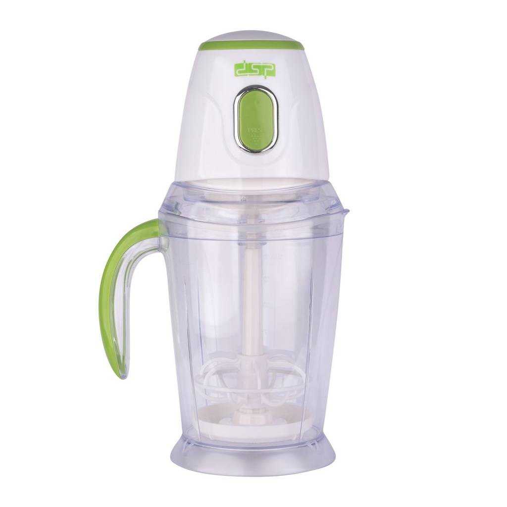 DSP 1.5L Food Chopper – 200W Double Blade, with Two-Speed Settings & Stainless Steel Blades for Chopping, Blending, & Mincing in Green or Red